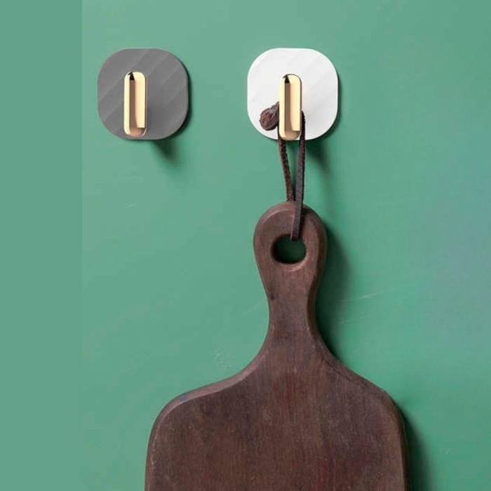 ®   2li Yapışkanlı Retro Askılık Dolap Kapak Kulpu Gri