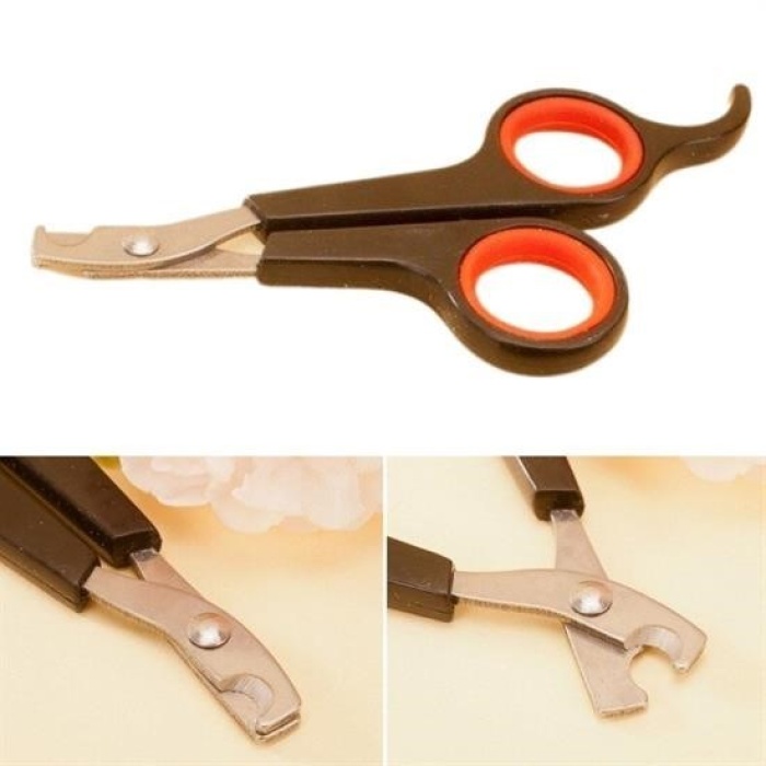 ® Küçük Çelik Uçlu Kedi Köpek Evcil Hayvan Tırnak Makası Pati Bakım Aleti Ergonomik Kaymaz Sap