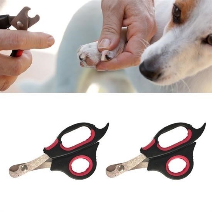 ®  Büyük Irk Köpek Kedi Çelik Uçlu Evcil Hayvan Tırnak Makası Pati Bakım Aleti Ergonomik Kaymaz