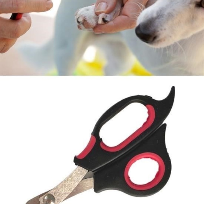 ®  Büyük Irk Köpek Kedi Çelik Uçlu Evcil Hayvan Tırnak Makası Pati Bakım Aleti Ergonomik Kaymaz