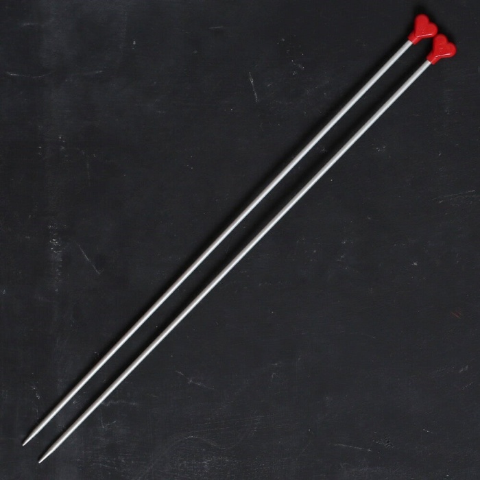 ® ADDI KALPLİ 4MM 40CM KLASİK ALÜMİNYUM ÖRGÜ ŞİŞİ -