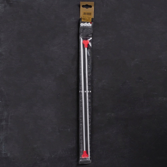 ® Addi Kalpli 5mm 35cm Klasik Alüminyum Örgü Şişi -