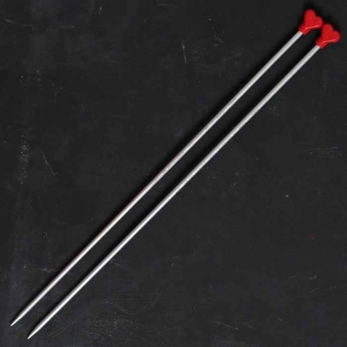 ® ADDI KALPLİ 5MM 40CM KLASİK ALÜMİNYUM ÖRGÜ ŞİŞİ -