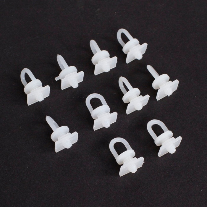 Biyomak® Loren Perde Düğmesi 10 adet Dikdörtgen Tabanlı