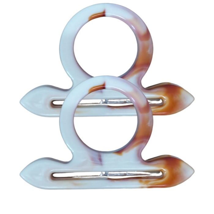 ® Çanta Sapı Çapa Model Kahverengi - Beyaz 18 cm