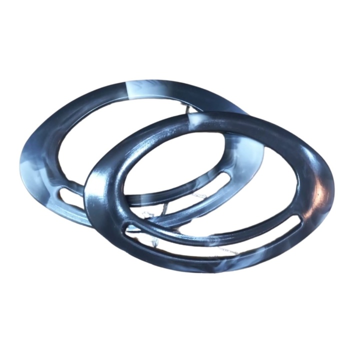 ® Çanta Sapı Oval Siyah-Beyaz 18 cm