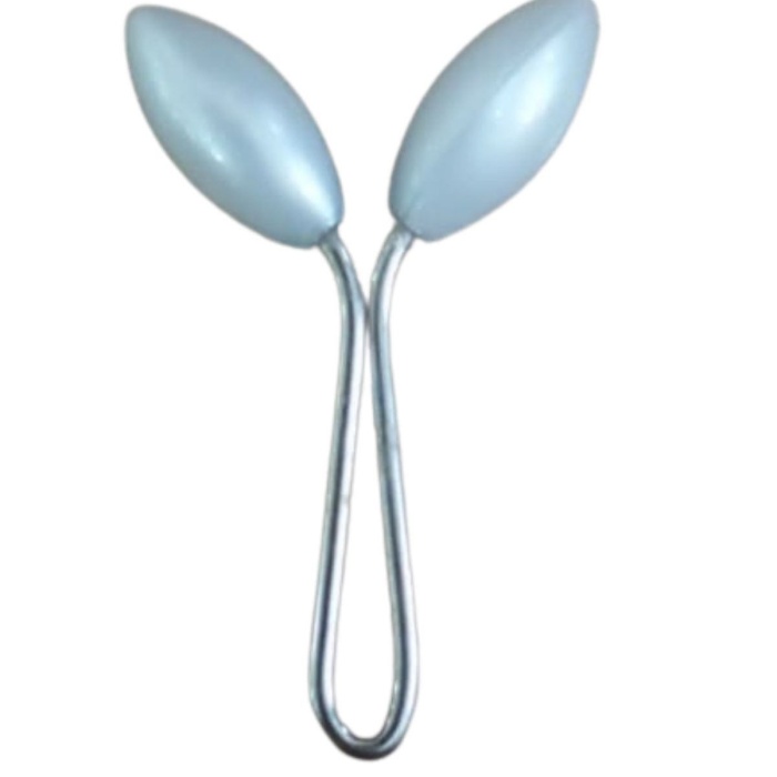 ® Eşarp Klipsi Başak Model Beyaz 1 Adet