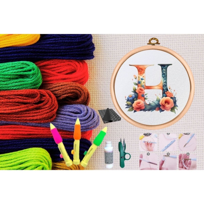 ® Punch Seti Nakış Seti Kasnaklı Kendin Yap Seti Seri 70