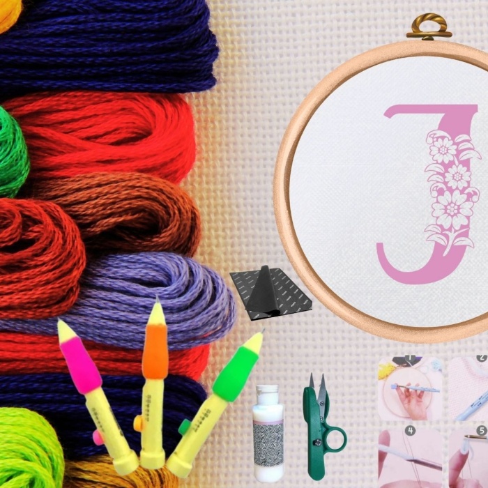 ® Punch Seti Nakış Seti Kasnaklı Kendin Yap Seti Seri 74