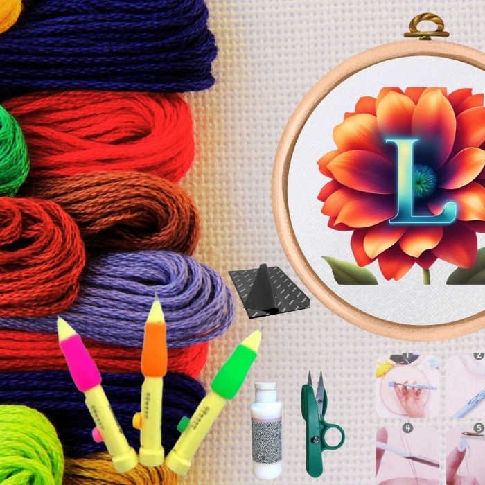 ® Punch Seti Nakış Seti Kasnaklı Kendin Yap Seti Seri 79