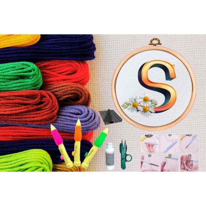 ® Punch Seti Nakış Seti Kasnaklı Kendin Yap Seti Seri 88