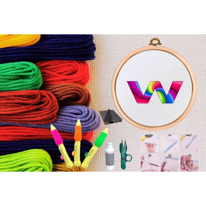 ® Punch Seti Nakış Seti Kasnaklı Kendin Yap Seti Seri 98