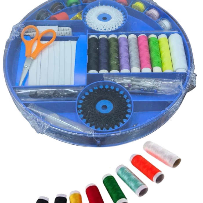 ® İplik Set Yuvarlak Plastik Dikiş Seti