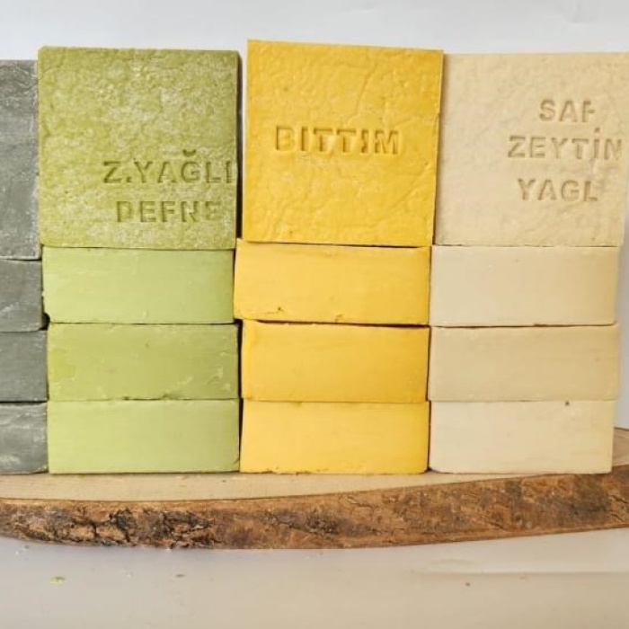 ® Doğal Üretim Sabunu Karışık (Argan-Defne-Bıttım-Saf Zeytinyağlı)16lı Set