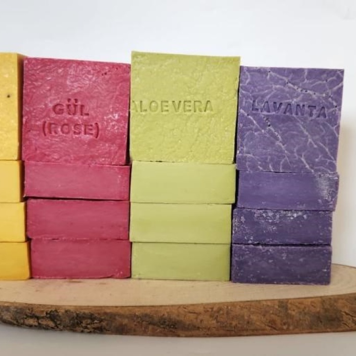 ® Doğal Üretim Sabunu Karışık (Safran-Gül-Lavanta-Aleovera)16lı Set