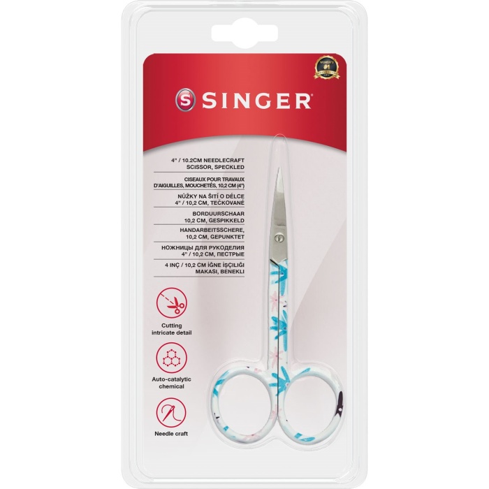 ® Kıvrık Uçlu Renkli Nakış Makası (4")