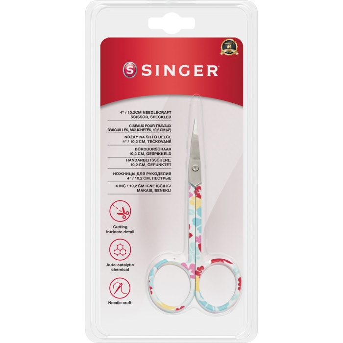 ® Kıvrık Uçlu Renkli Nakış Makası (4")