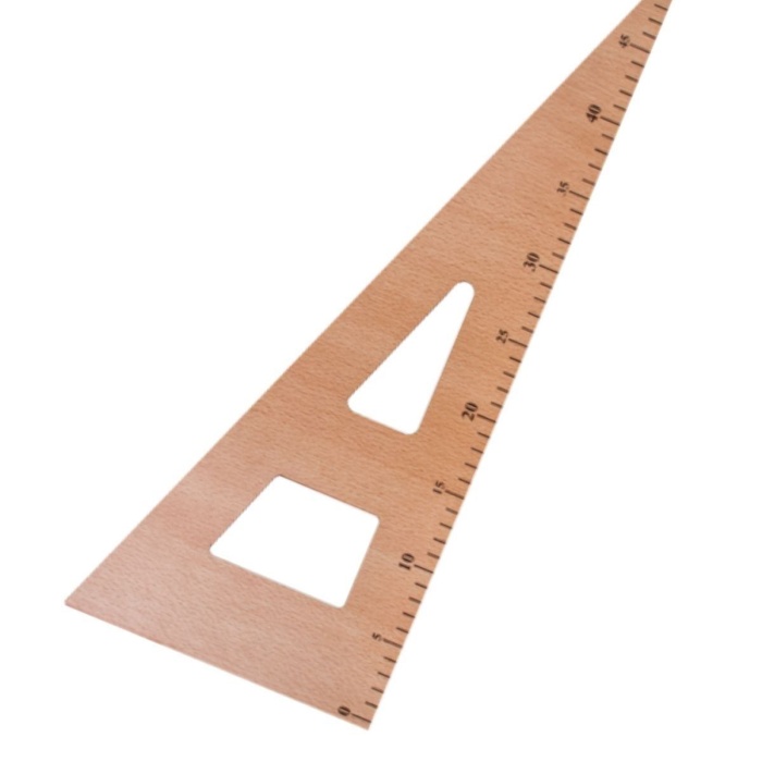 Biyomak® Üçgen Riga Cetvel 45 cm