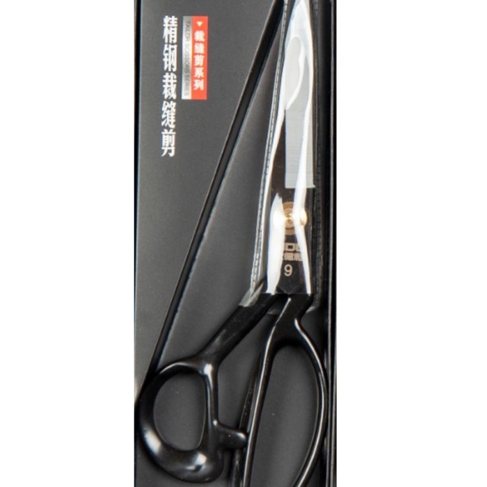 ® Terzi Makası Siyah Metal Saplı 9 Numara