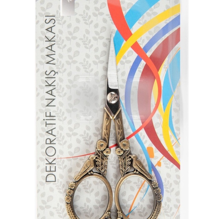 Biyomak® Nakış Makası Dekoratif Eskitme Kuş YBL-403 Model 24