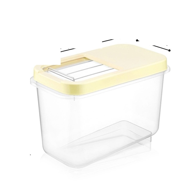 ® Sürgülü Kapaklı 10 LT Erzak Bakliyat Un Şeker Saklama Kabı