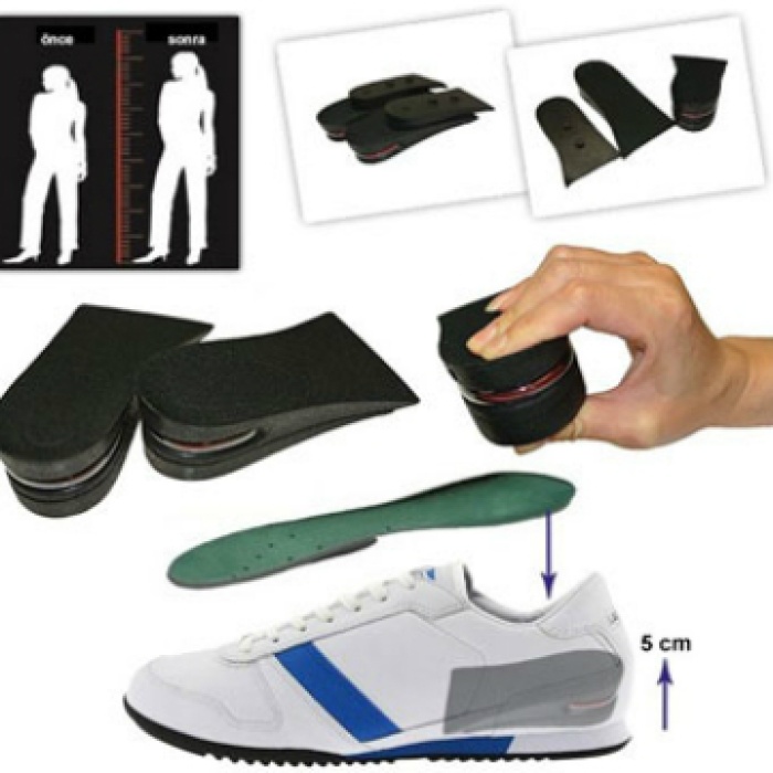 ® Yeni Ürün Hava Yastıklı Boy Uzatıcı Tabanlık (7 cm Daha Fazla Boy Uzunluğu) - 45 Numara