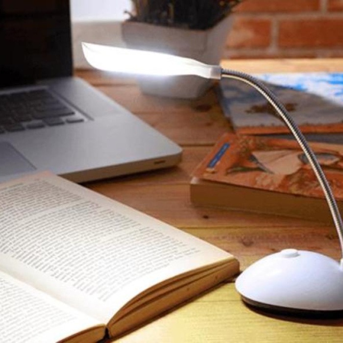 Biyomak® Masa Lambası Spiral Led  Kitap Okuma Işığı Pilli Model Led Lamba