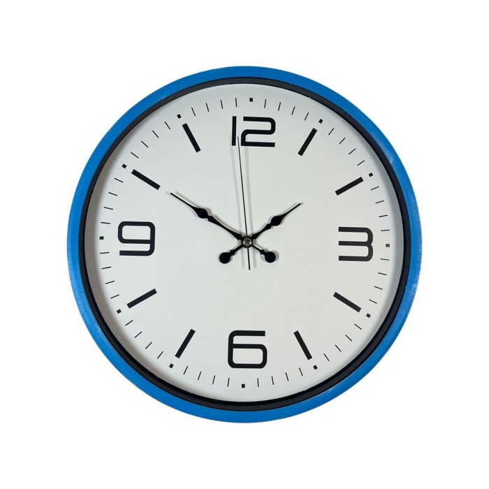 Biyomak® 36 Cm Mavi Dekoratid Duvar Saati