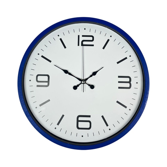 Biyomak® 36 Cm Lacivert Dekoratif Duvar Saati