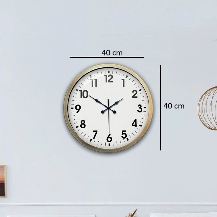 Biyomak® 40 Cm Eskitme Vintage Duvar Saati