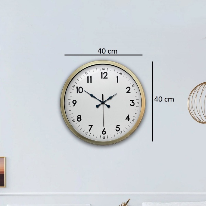 Biyomak® 40 Cm Eskitme Vintage Duvar Saati