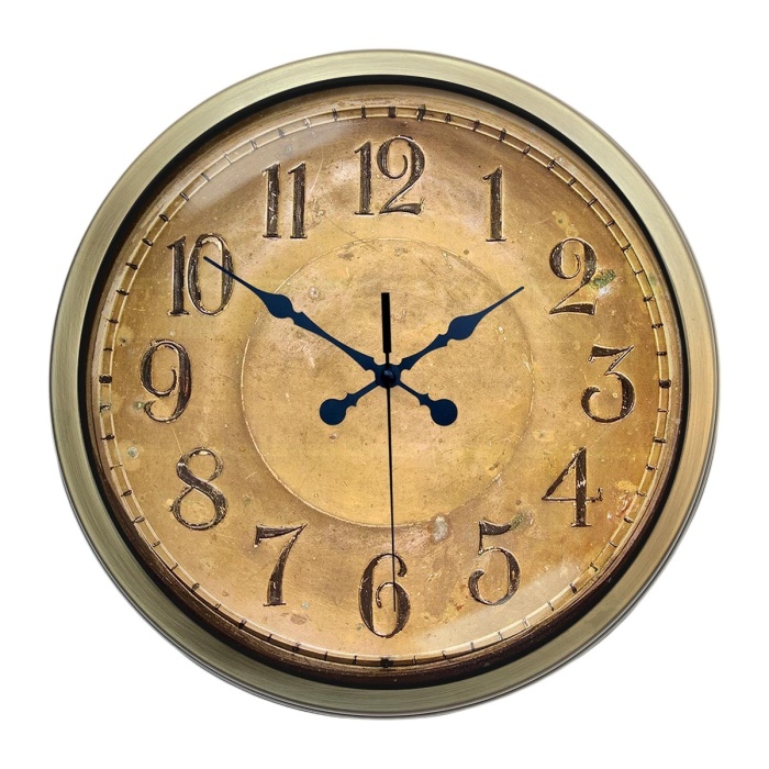 Biyomak® 40 Cm Eskitme Vintage Duvar Saati