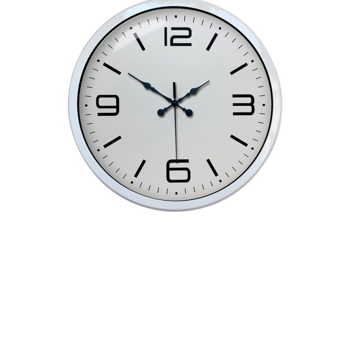 Biyomak® 40 Cm Beyaz Klasik Duvar Saati