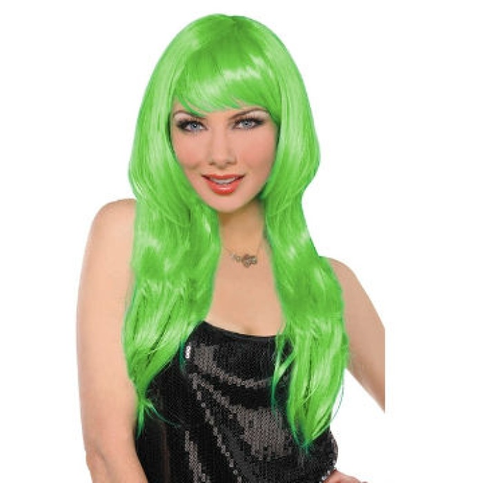 ® Uzun Peruk Saç - Yeşil