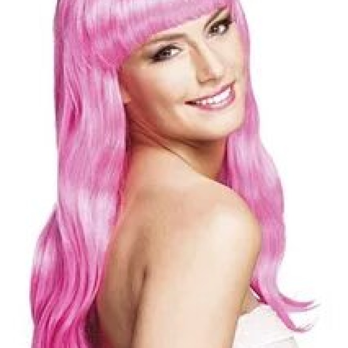 ® Uzun Peruk Saç - Toz Pembe