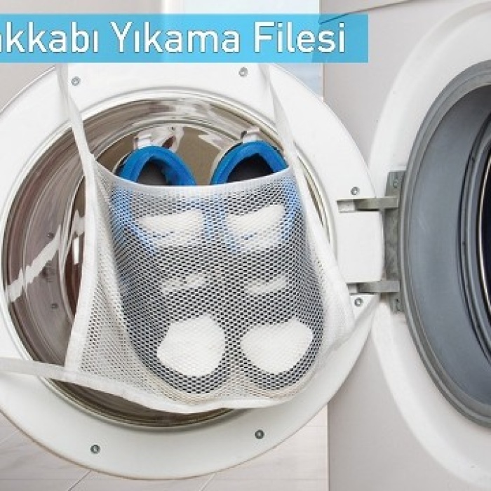 ® Hassas Çamaşır - Ayakkabı Yıkama Filesi Kapak Bağlamalı 35 x 20 cm