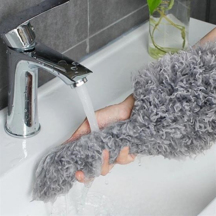 ® Teleskopik 3lü Mop Toz Alma Püskülü Çok Fonksiyonlu Temizlik Seti