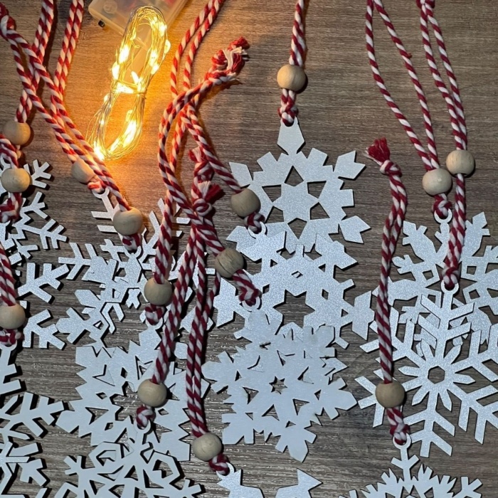 Biyomak® Ahşap Yılbaşı Ağaç Süsü-BY15