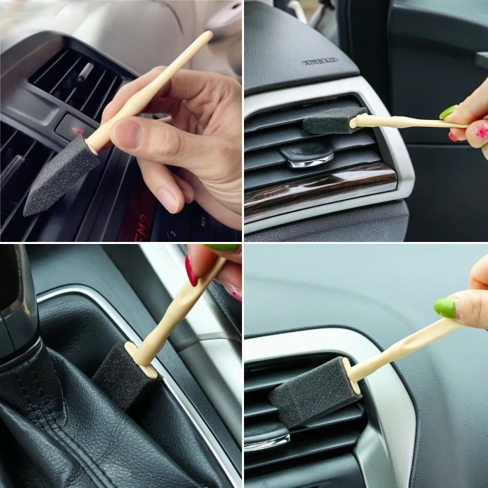 ® 5li Araba Havalandırma Temizleme Fırçaları Klima Çıkışları,Toz Alma&Otomobil İçi Detaylı Mini Temizlik Aparatları