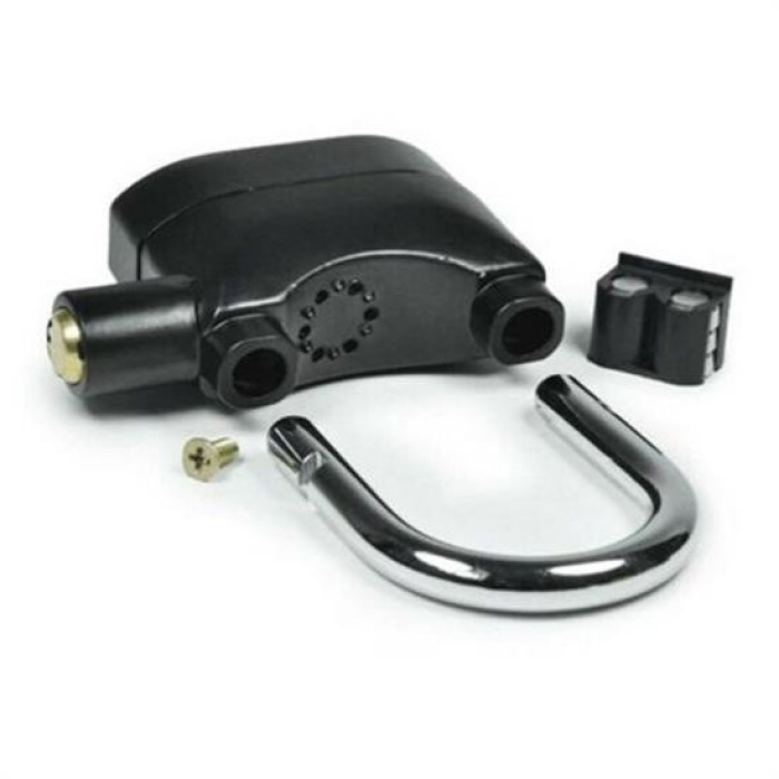 Biyomak® Desibel Siyah Alarmlı Çok Fonksiyonlu Ekstra Güvenlikli Kare Asma Dolap Kilidi