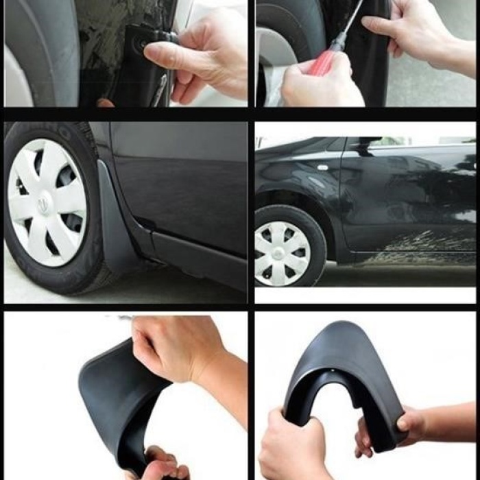 Biyomak® 2 Adet Ön veya Arkaya Uygun Çamur Önleyici Paçalık 32 x19 cm