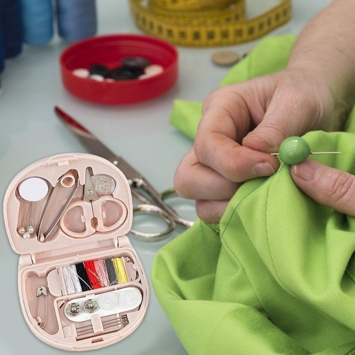 ® Çok Fonksiyonlu Mini Çanta Boy Seyahat Tipi Dikiş Seti