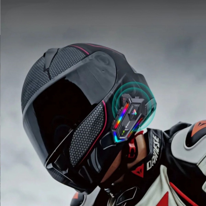 Biyomak® Y20 Motorsikletler İçin Kablosuz Bluetooth Kulaklıklı – Suya Dayanıklı, Uzun Ömürlü Batarya, Gürültü Engelleme Özellikli Kask Kulaklığı