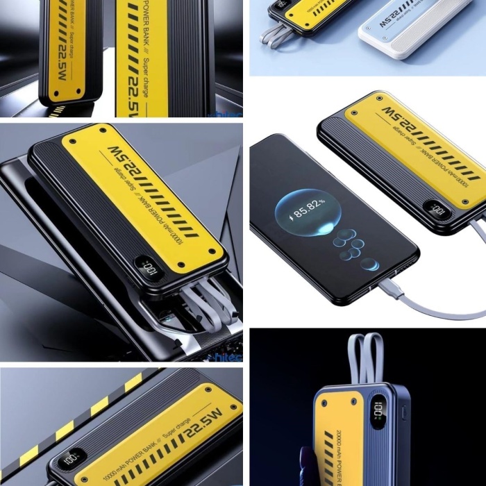 Biyomak® 10000 mAh Hızlı Şarj Özellikli Aynı Anda 4 Cihazı Şarj Edebilen Powerbank