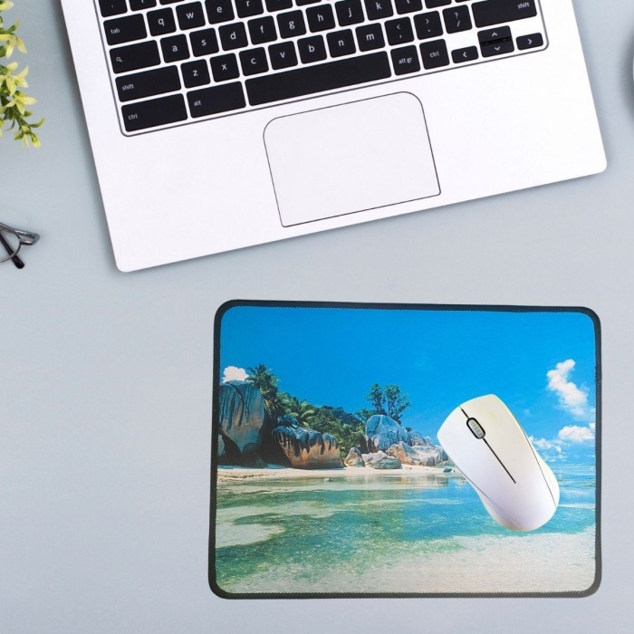 ® 25x32 cm Küçük Boy Mouse Pad Manzara Ada