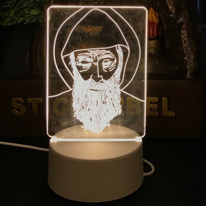 Biyomak® USB Kablolu Işıklı Kendiliğinden Beyaz Kalemli-Silgili Kreatif 3D Görselleştirme LED Lambası