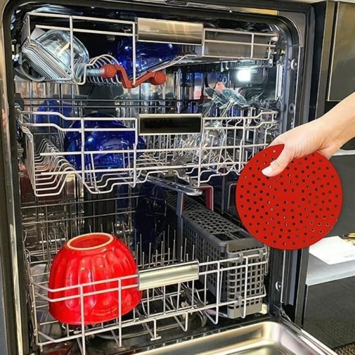 ® Renkli Isıya Dayanıklı Yıkanılabilir Silikon Fırın Ve Airfryer Yuvarlak Pişirme Matı 23 Cm