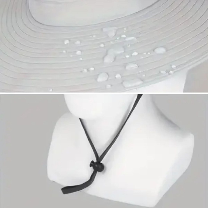 ® Güneş Koruyuculu Nefes Alabilen Maskeli ve Boyun Kapaklı Geniş Kenarlı Balıkçı Şapkası