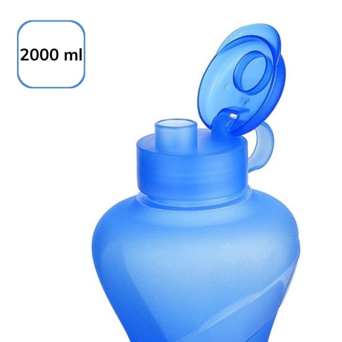Biyomak® 2000ML Kapasiteli Sporcu Tipi Suluk Pratik El Matarası TP-487