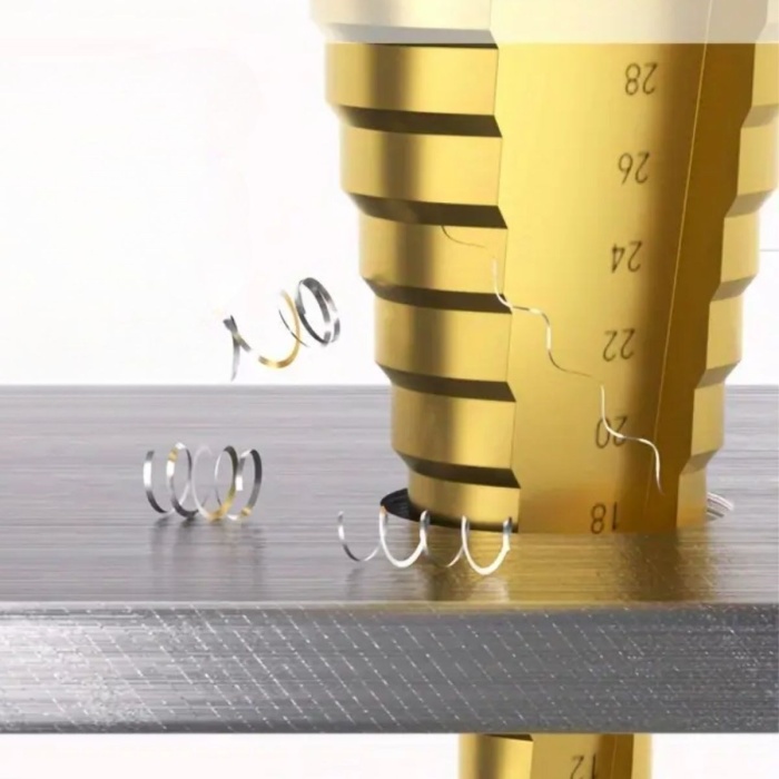 Biyomak® 3 Parça Kademeli Matkap Ucu Paslanmaz Uç Alüminyum Sac Demir Delme Seti